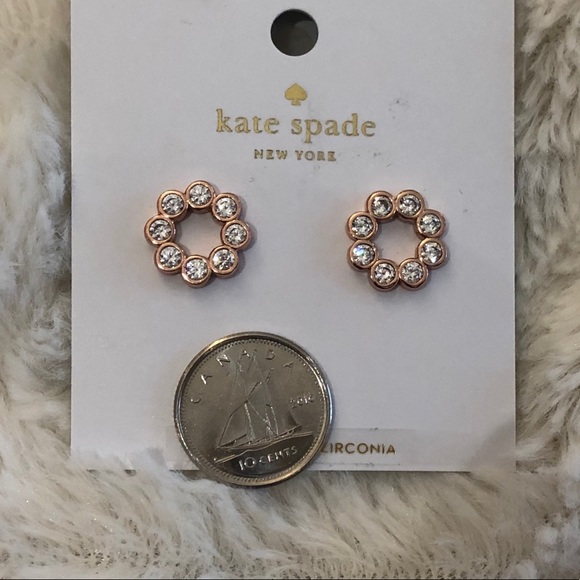 - BNWT  and dust bag Kate Spade Full Circle earrings - Picture 4 of 5